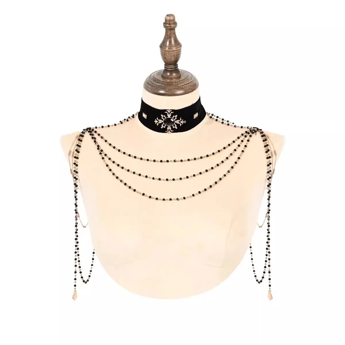 Blood Supply Original Sexy Off Shoulder Strap Blusa Classic European Golden Palace Ruffels Tassels Tuxedo Shirts Blouses Mujer Coven Couture Collective