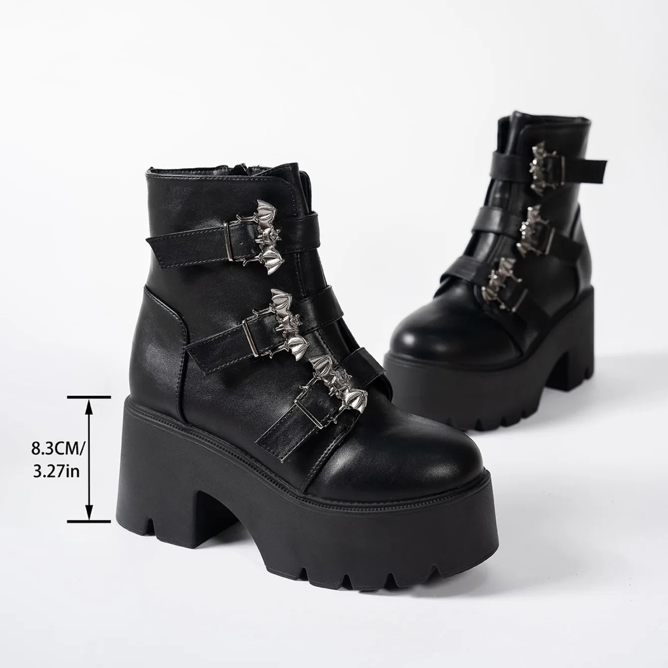 Punk Goth Women Motorcycle Boots Outdoor Platform High Heels Shoes Woman 2025 New Brand Luxury Fashion Designer Boots Women Coven Couture Collective