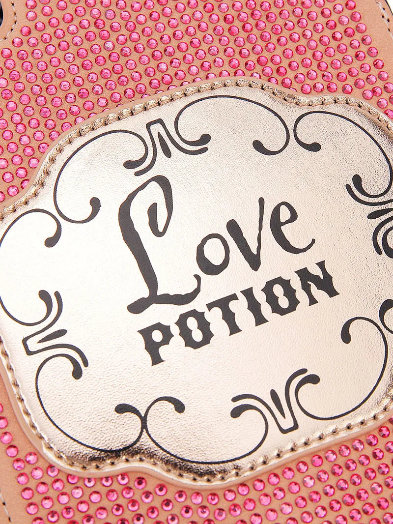 Gothic Kitsch Poison Bottle Shaped Handbag and Purse for Women Dark Lolita Skull Decoration Punk Goth Style Girls Shoulder Bags