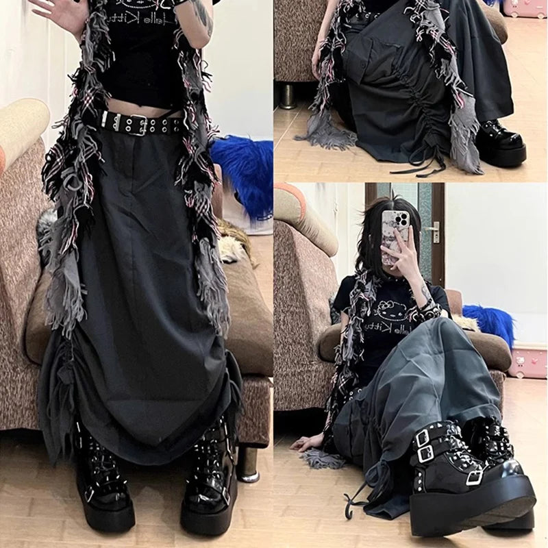 Punk Chunky Platform Ankle Boots Women Spring Autumn Patent Leather Black Boots Woman Metal Buckle Lolita Gothic Shoes Mujer