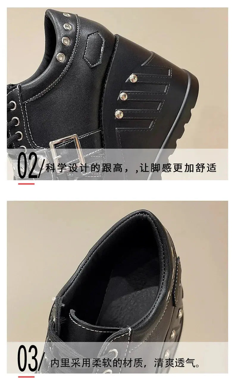 Punk Gothic Pumps Women 2024 New Thick Sole Brand Platform Mary Jane Shoes Wedge High Heels Party Cosplay Designer Lolita Shoes Coven Couture Collective
