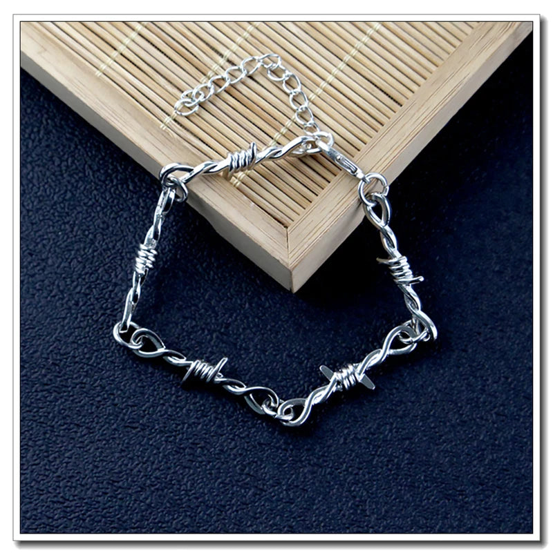 Wire Thorns Iron Unisex Necklaces Women Hip-hop Gothic Punk Style Barbed Wire Small Thorn Chain Collar Choker Jewelry Gift