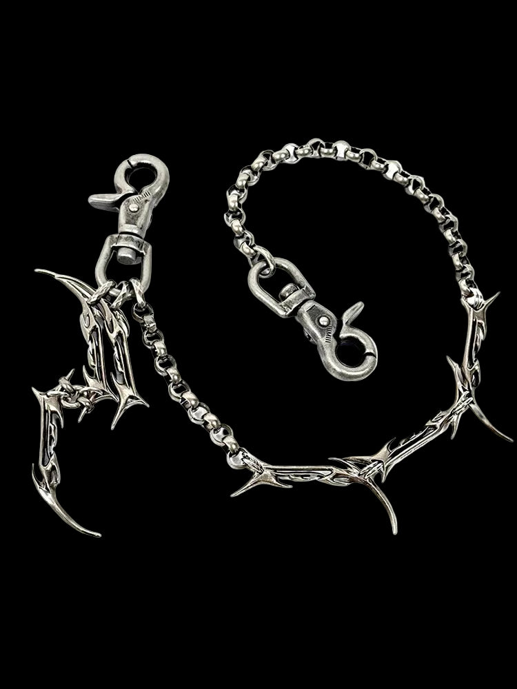 Gothic Cross Chain Jewellery Set for Women Men, Punk Statement Necklaces Rings Accessories, Edgy Party Jewellery Collection