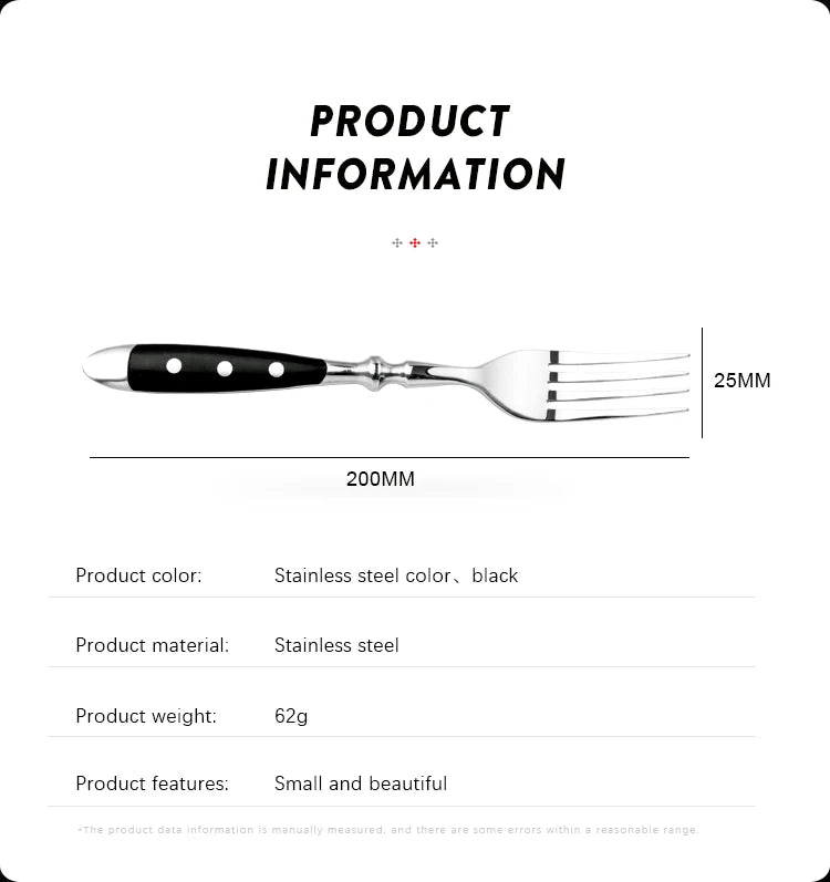 4/6/8 PCS Stainless Steel Dinner Fork Set Modern Western Style Dishes Fruit Dessert European Fine Dining Tableware