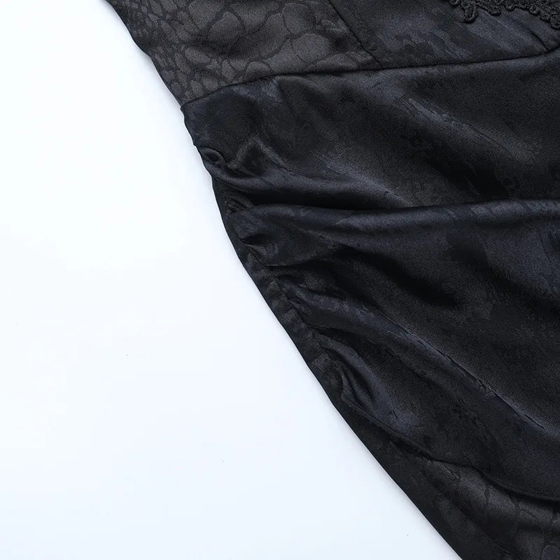 AltGoth Subculture Vintage Gothic Skirt Women Dark Palace Style Y2k E-girl Streetwear Embroidery High Waist Fishtail Skirt Femme