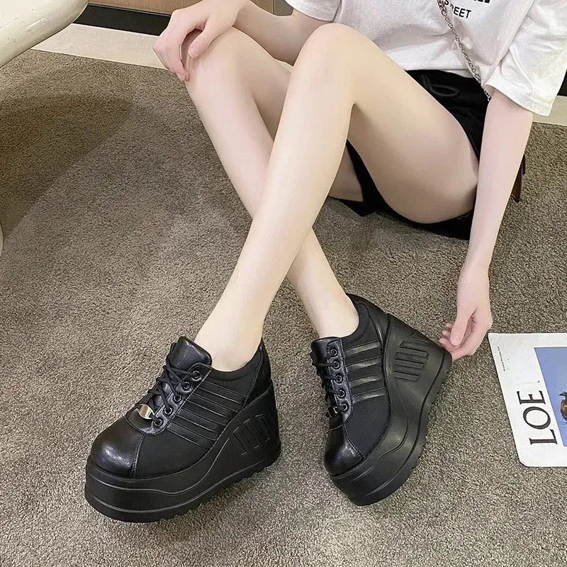 Punk Gothic Pumps Women 2024 New Thick Sole Brand Platform Mary Jane Shoes Wedge High Heels Party Cosplay Designer Lolita Shoes Coven Couture Collective
