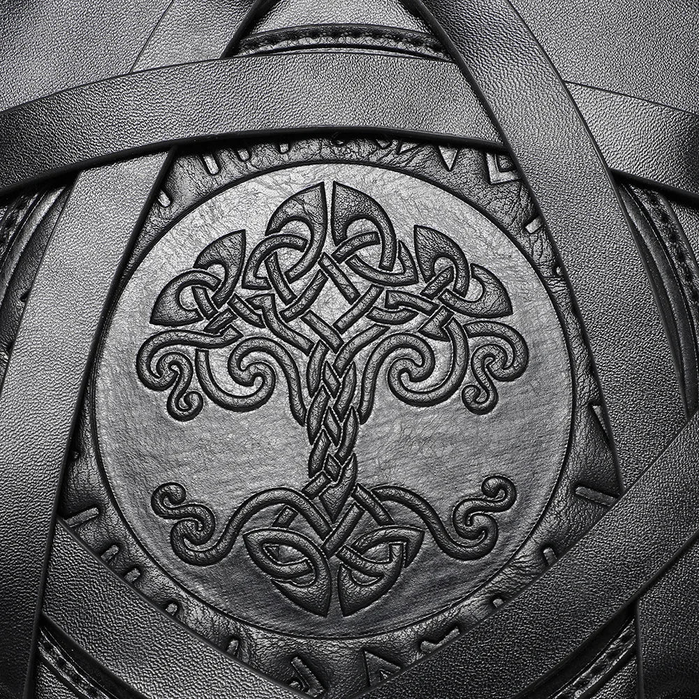 Gothic Black Pentagram Crossbody Bag Multifunctional Unisex Punk Halloween Cosplay Handbag Fashion Retro Accessories For Adult