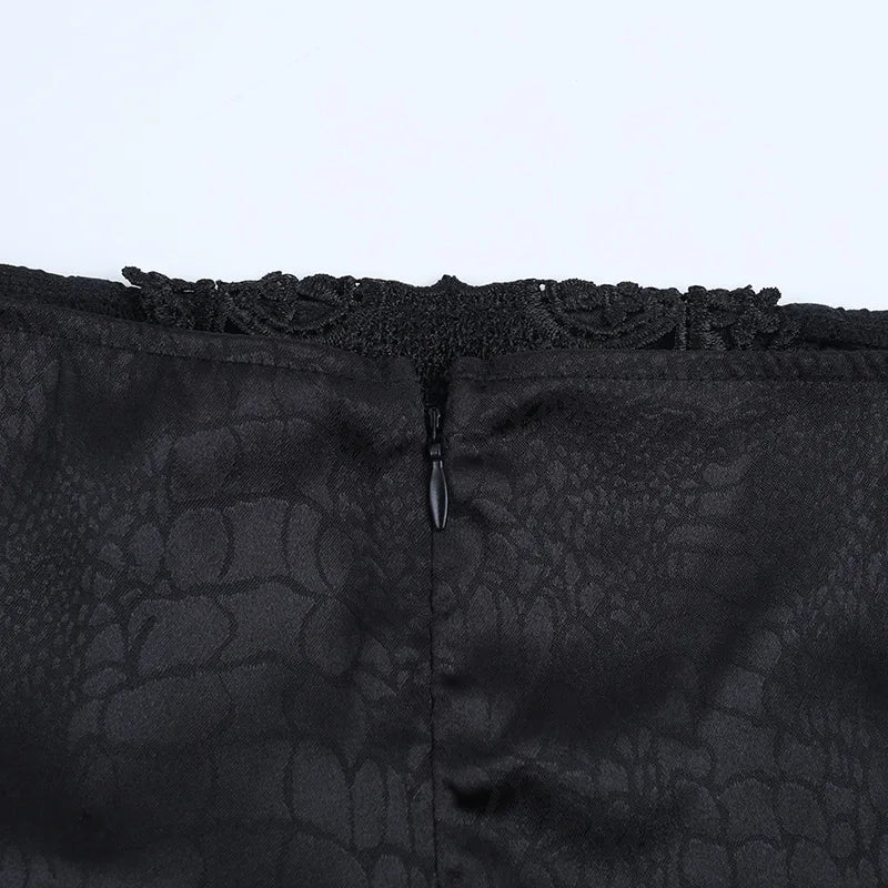 AltGoth Subculture Vintage Gothic Skirt Women Dark Palace Style Y2k E-girl Streetwear Embroidery High Waist Fishtail Skirt Femme