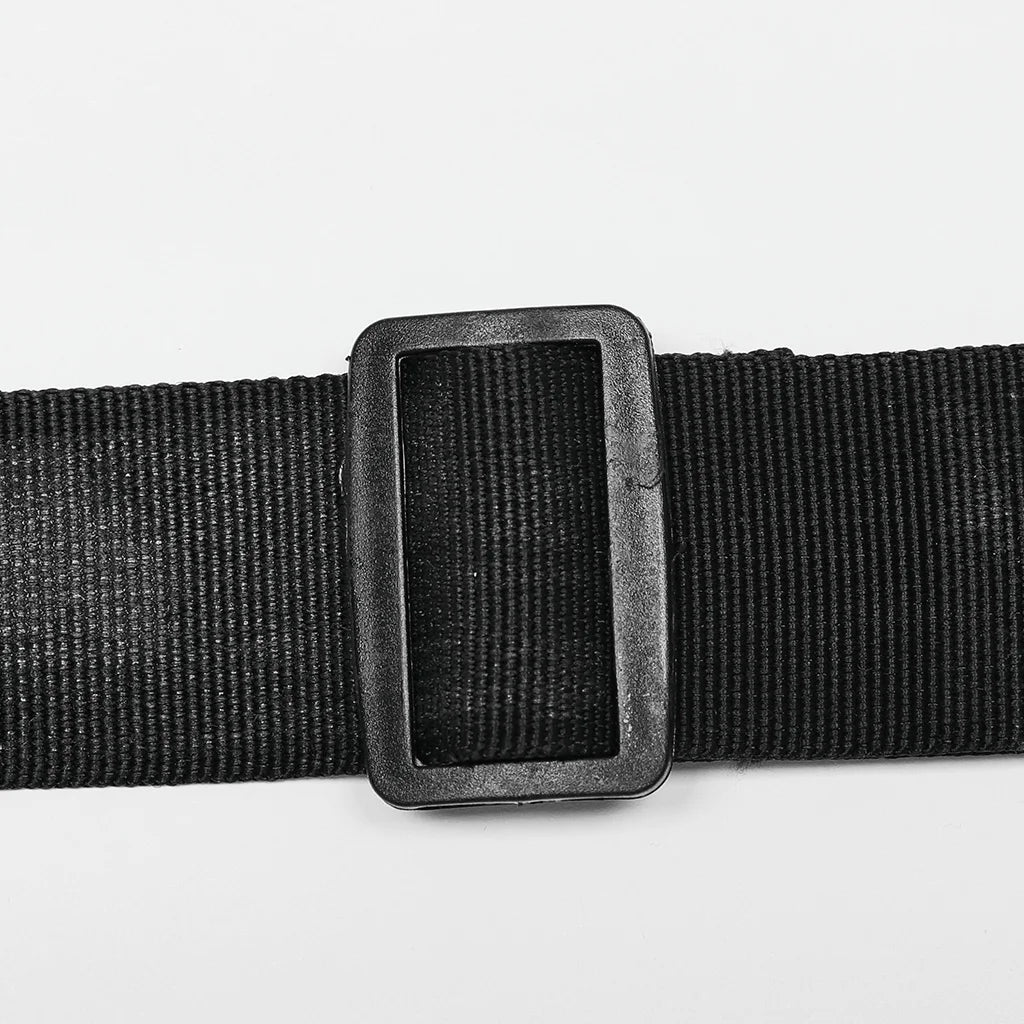 PUNK RAVE Men's Punk Doomsday Irregular Shape Rivets Personalized Bag Webbing Can Adjust Tightness Men Accessories