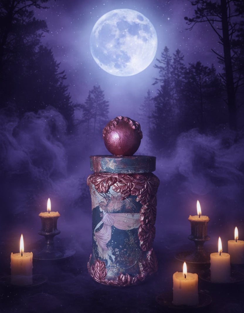 Hand made Faerie Jar, Autumn Wish